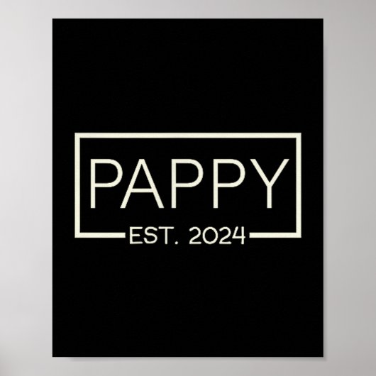 Pappy Est 2024 New Dad Father's Day Men Cket  Poster (Voorkant)