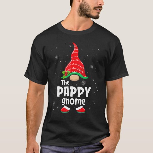 Pappy Gnome Matching Family-kerstfeest T-shirt (Voorkant)