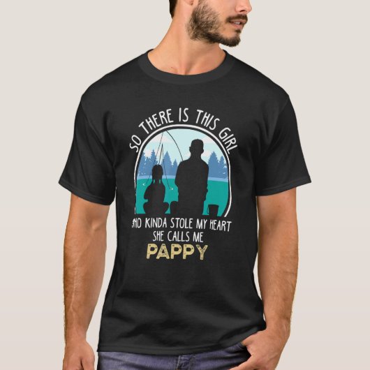 Pappy Granddochter Friends Forever Vissen Togeth T-shirt (Voorkant)