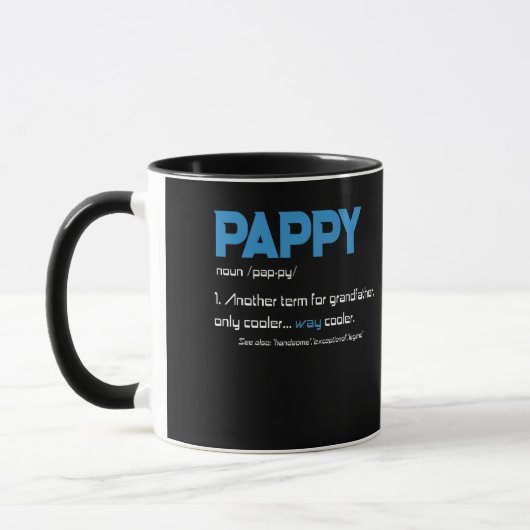Pappy Grandpa Fathers Day Definition Birthday Mok (Links)