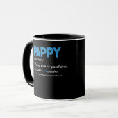 Pappy Grandpa Fathers Day Definition Birthday Mok (Voorkant links)