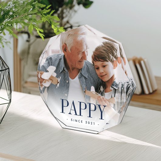 Pappy Grandpa Year ingesteld Fotoblokken