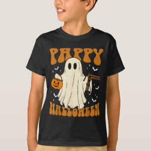Pappy halloween geest met speculum verloskundige v t-shirt