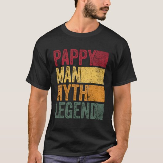 Pappy Het Man De mythe De legende Vaderdag Gif T-shirt (Voorkant)