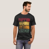 Pappy Het Man De mythe De legende Vaderdag Gif T-shirt (Voorkant volledig)