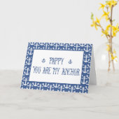 Pappy, jij bent mijn anker, Happy Vaderdag Kaart (Gele Bloem)