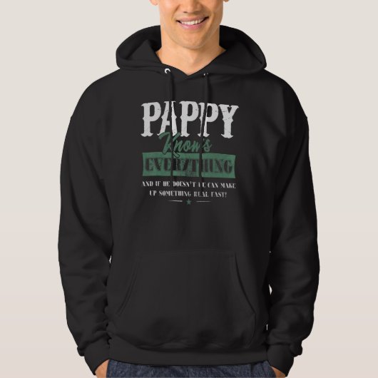 Pappy kent alles Vaderdag ontwerp Hoodie (Voorkant)