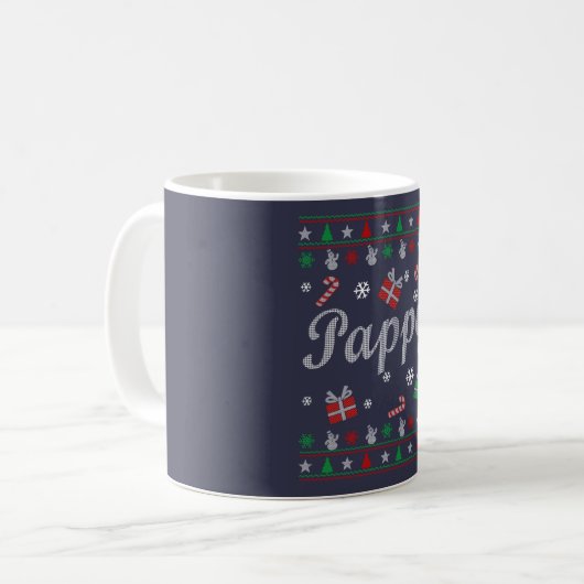 Pappy kerst koffiemok (Voorkant links)