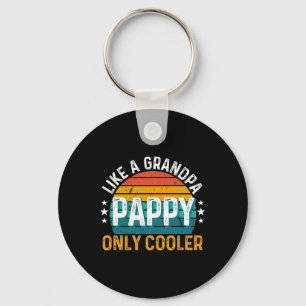 Pappy Like A Grandpa Only Cooler Retro Vintage Fat Sleutelhanger