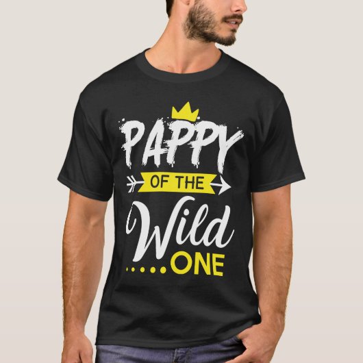 Pappy of a Wild One First Party T-shirt (Voorkant)