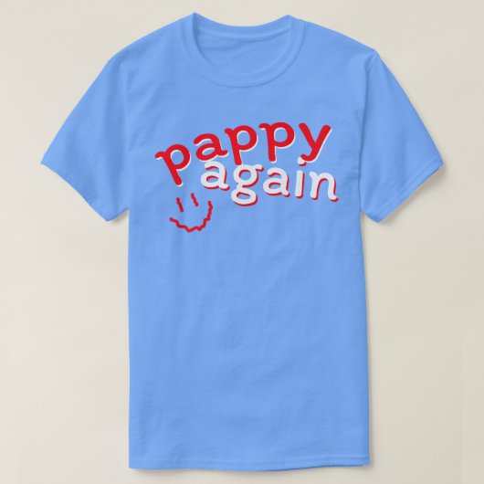 Pappy Opnieuw Zwangerschap Aankondiging Funny Baby T-shirt (Design voorkant)