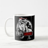 Pappy Saurus T Rex Dinosaur Pappy Saurus Father's Koffiemok (Links)