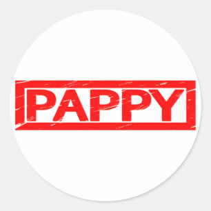 Pappy Stamp Ronde Sticker
