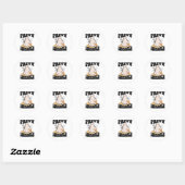 Pappy Summerween van verpleegster Halloween Ghost Ronde Sticker (Vel)