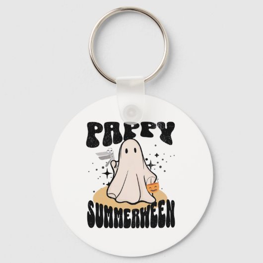 Pappy Summerween van verpleegster Halloween Ghost Sleutelhanger (Voorkant)