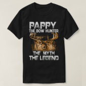 PAPPY the bow Hunter the myth the Legend Hunter T-shirt (Design voorkant)