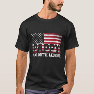 Pappy The Man Myth Legend American Flag Vader's D T-shirt