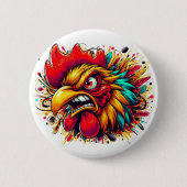 "Pappy the Spirited Rooster" Button (Voorkant)