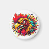 Pappy the Spirited Rooster Magnet (Voorkant)