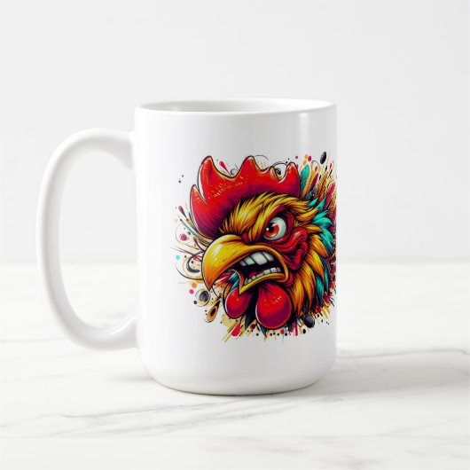 "Pappy the Spirited Rooster" Mug Koffiemok (Links)