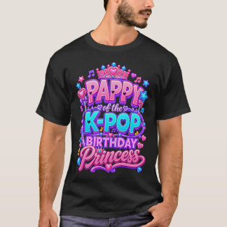 Pappy Van De K-Pop Verjaardagsprinses Koreaanse Mu T-shirt