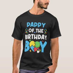 Pappy Van De Verjaardagsjongen Autisme Bewustzijns T-shirt