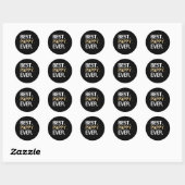 Pappy van kleindochter kleinzoon beste pappy ooit ronde sticker (Vel)