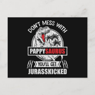 Pappysaurus Dinosaurus Cadeau Voor Opa En Pappy Briefkaart