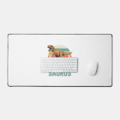 Pappysaurus Grappige Dinosaur Vintage Zonsondergan Bureaumat (Keyboard & Muis)