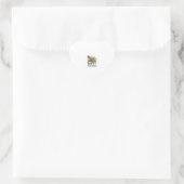 Pappysaurus Grappige Dinosaur Vintage Zonsondergan Hart Sticker (Tas)