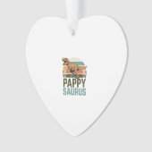 Pappysaurus Grappige Dinosaur Vintage Zonsondergan Ornament (voorkant)