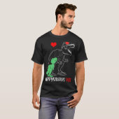 Pappysaurus Papa Rex Autisme Bewustzijn Trotse Vad T-shirt (Voorkant volledig)