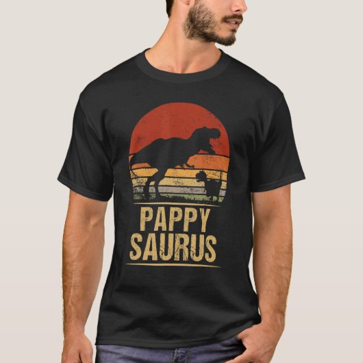 Pappysaurus rex familie dinosaurus rex dino vaders t-shirt (Voorkant)