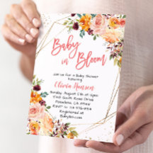 Paprika Bloemen Baby in Bloom Baby shower