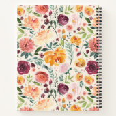 Paprika Bourgondië Bloem Bruiloft Receptenboek Notitieboek (Achterkant)