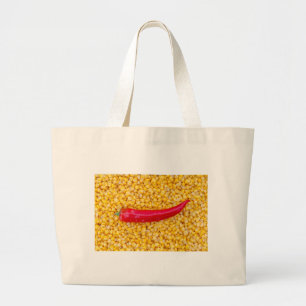 Paprika op maïs grote tote bag