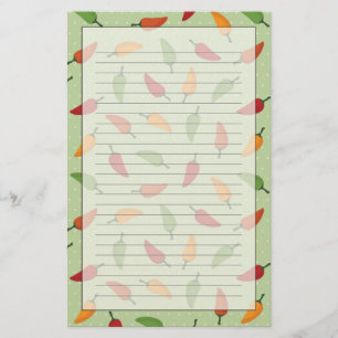 Paprika-patroon Briefpapier