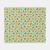 Paprika-patroon Fleece Deken (Voorkant (Horizontaal))