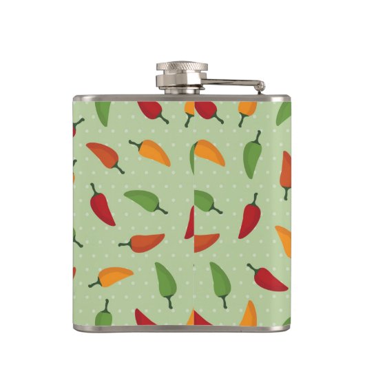 Paprika-patroon Heupfles (Achterkant)