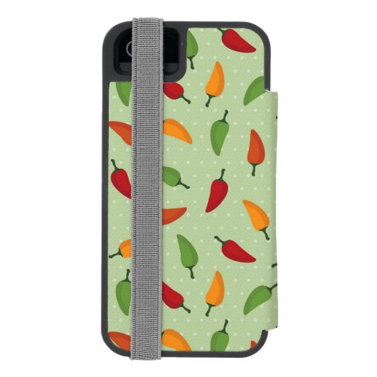 Paprika-patroon Incipio iPhone Portemonnee Hoesje (Agenda Achterkant)