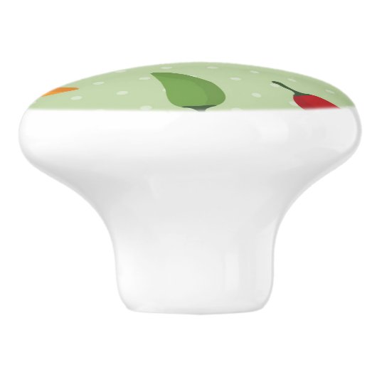 Paprika-patroon Keramische Knop (Zijkant)