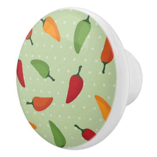 Paprika-patroon Keramische Knop (Rechts)