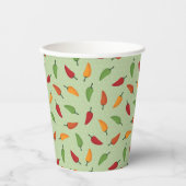 Paprika-patroon Papieren Bekers (Voorkant)