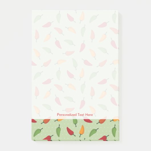 Paprika-patroon Post-it® Notes (Voorkant)