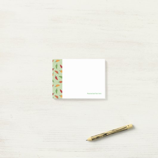 Paprika-patroon Post-it® Notes (Op bureau)
