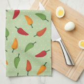 Paprika-patroon Theedoek (Quarter Fold)