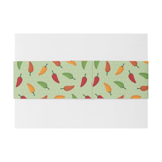 Paprika-patroon Uitnodigingen Wikkel (Achterkant Voorbeeld)