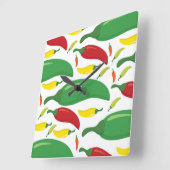 Paprika-patroon Vierkante Klok (Hoek)