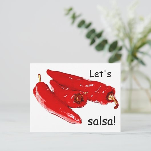 paprika ' s salsa briefkaart (Staand voorkant)