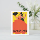 Paprika Spanje  label Briefkaart (Staand voorkant)